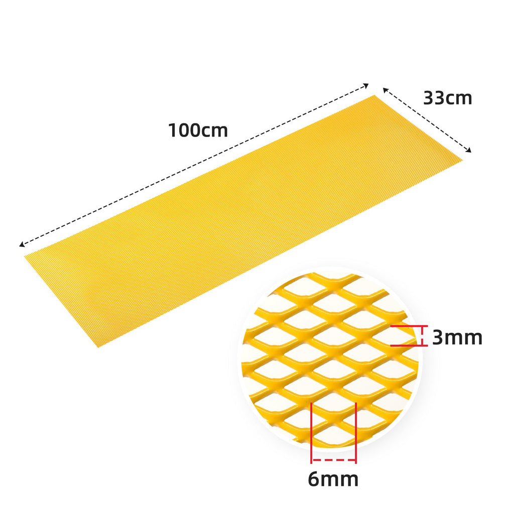 AggAuto Universal 40"x13" Car Grill Mesh-Yellow